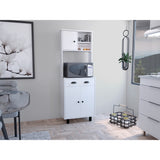 Alacena Salem Blanco 60x168.9cm con Un Cajón - Alacenas y Muebles Microondas | Bylmo