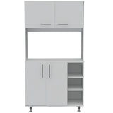 Alacena Provi Blanco 95x180cm con Cuatro Puertas - Alacenas y Muebles Microondas | Bylmo