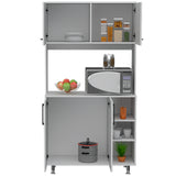 Alacena Provi Blanco 95x180cm con Cuatro Puertas - Alacenas y Muebles Microondas | Bylmo