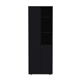 Alacena Konik Wengue 60x170cm con Dos Puertas - Alacenas y Muebles Microondas | Bylmo