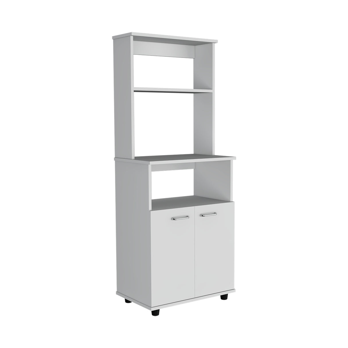 Alacena Mezzo Blanco 54x140cm con Dos Puertas - Alacenas y Muebles Microondas | Bylmo