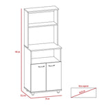 Alacena Mezzo Blanco 54x140cm con Dos Puertas - Alacenas y Muebles Microondas | Bylmo