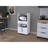 Mueble Microondas Worland Blanco 2 Puertas 62x122cm con Un Cajón - Alacenas y Muebles Microondas | Bylmo