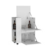 Bar Carro Glasgow Blanco 65.5x82cm Con Ruedas