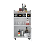 Bar Carro Phoenix Blanco 55x88.9cm Con Ruedas