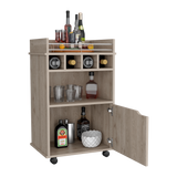 Bar Carro Phoenix Ceniza 55x88.9cm con Ruedas
