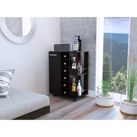 Bar Maru Wengue 60x82.1cm con Ruedas. - Bares | Bylmo