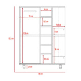 Bar Maru Wengue 60x82.1cm con Ruedas. - Bares | Bylmo