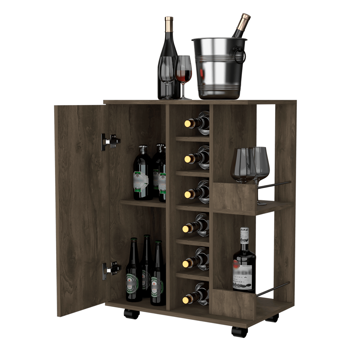 Bar Bajo Andorra Bellota 60x82.1cm con Portabotellas - Bares | Bylmo