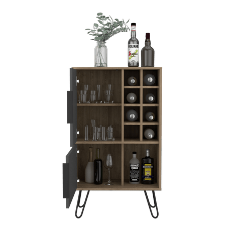 Bar Vegas Miel 60.9x104.1cm con Portabotellas - Bares | Bylmo