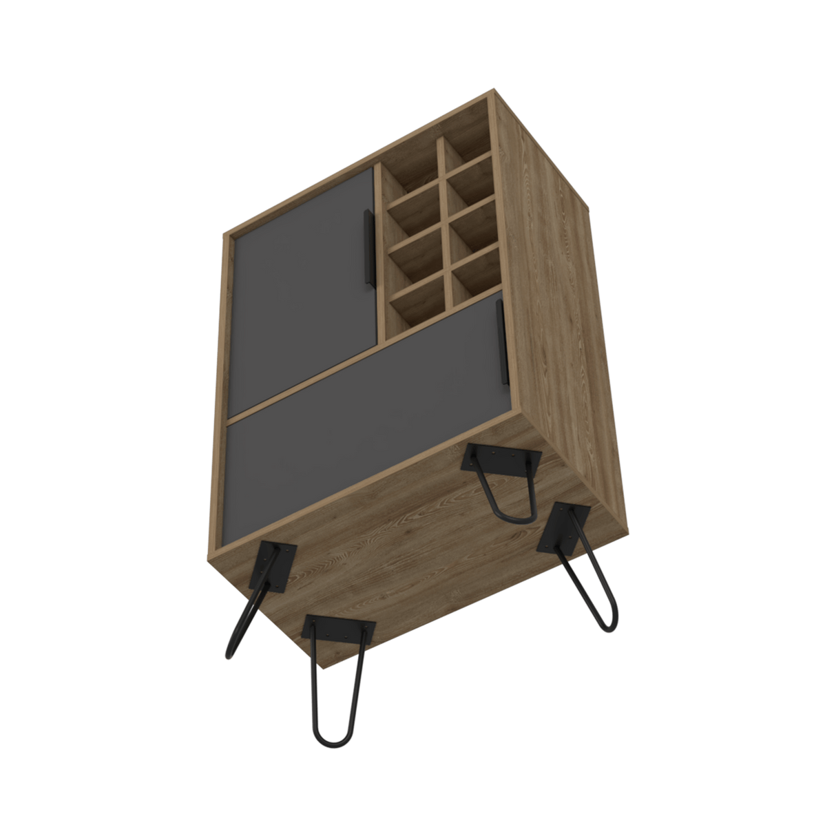 Bar Vegas Miel 60.9x104.1cm con Portabotellas - Bares | Bylmo