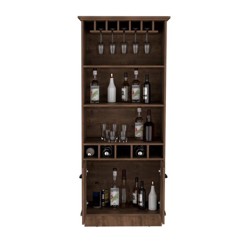 Bar Dundee Bellota 74.7x177cm Con Portacopas Y Portabotellas