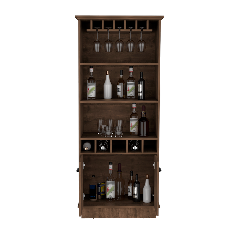 Bar Dundee Bellota 74.7x177cm Con Portacopas Y Portabotellas