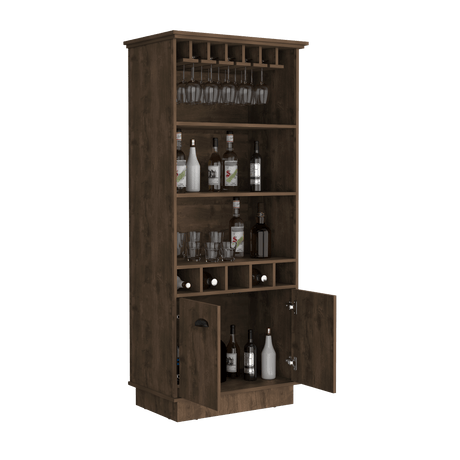 Bar Dundee Bellota 74.7x177cm con Portacopas y Portabotellas - Bares | Bylmo