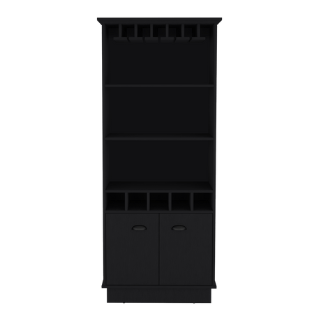 Bar Dundee Wengue 74.7x177cm con Portacopas y Portabotellas - Bares | Bylmo