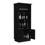 Bar Dundee Wengue 74.7x177cm con Portacopas y Portabotellas - Bares | Bylmo