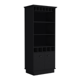 Bar Dundee Wengue 74.7x177cm con Portacopas y Portabotellas - Bares | Bylmo