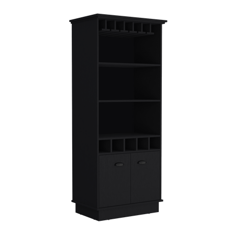 Bar Dundee Wengue 74.7x177cm con Portacopas y Portabotellas - Bares | Bylmo