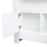 Isla de Cocina Arlet Blanco 103x89.9cm con Entrepaños y Compartimientos - Barras y Muebles Auxiliares | Bylmo