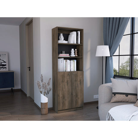 Biblioteca Home Maxi Bellota Wengue 62.8x180.6cm con Cuatro Entrepaños - Bibliotecas y Estanterías | Bylmo