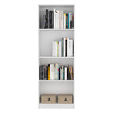 Biblioteca Home Blanca 62.8x180.6cm con Tres Entrepaños - Bibliotecas y Estanterías | Bylmo