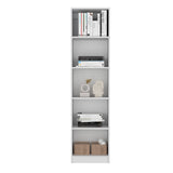 Biblioteca Home XS Blanca 45x180.6cm con Cuatro Entrepaños - Bibliotecas y Estanterías | Bylmo