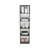 Biblioteca Home XS Plomo 45x180.6cm con Cuatro Entrepaños - Bibliotecas y Estanterías | Bylmo