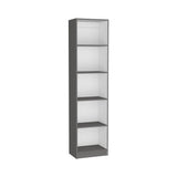 Biblioteca Home XS Plomo 45x180.6cm con Cuatro Entrepaños - Bibliotecas y Estanterías | Bylmo