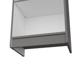 Biblioteca Home XS Plomo 45x180.6cm con Cuatro Entrepaños - Bibliotecas y Estanterías | Bylmo