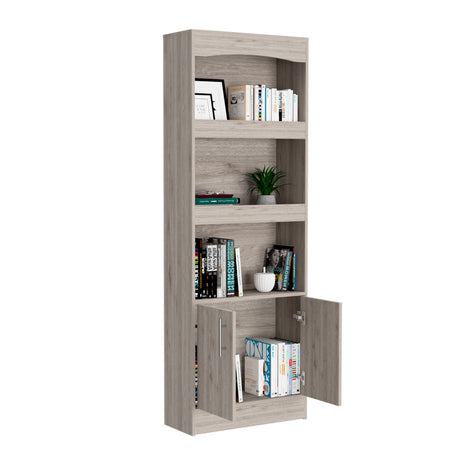 Biblioteca Simma Ceniza 63.2x180.6cm con Tres Entrepaños - Bibliotecas y Estanterías | Bylmo