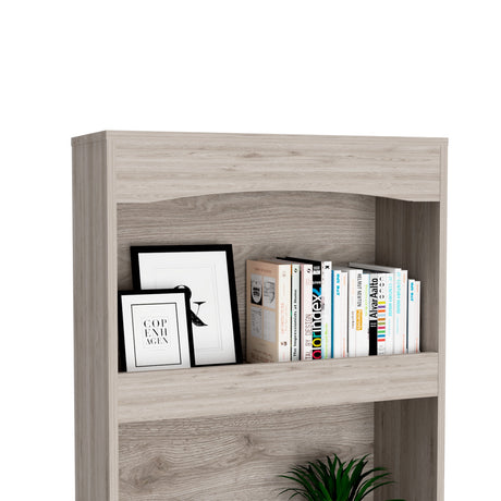 Biblioteca Simma Ceniza 63.2x180.6cm con Tres Entrepaños - Bibliotecas y Estanterías | Bylmo