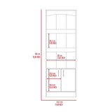 Biblioteca Simma Ceniza 63.2x180.6cm con Tres Entrepaños - Bibliotecas y Estanterías | Bylmo
