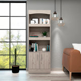 Biblioteca Simma Ceniza 63.2x180.6cm con Tres Entrepaños - Bibliotecas y Estanterías | Bylmo