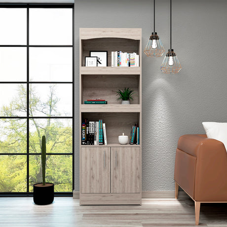 Biblioteca Simma Ceniza 63.2x180.6cm con Tres Entrepaños - Bibliotecas y Estanterías | Bylmo