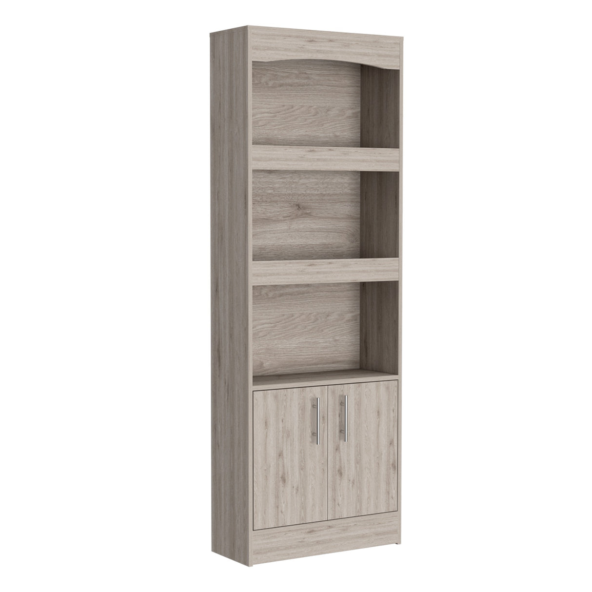 Biblioteca Simma Ceniza 63.2x180.6cm con Tres Entrepaños - Bibliotecas y Estanterías | Bylmo