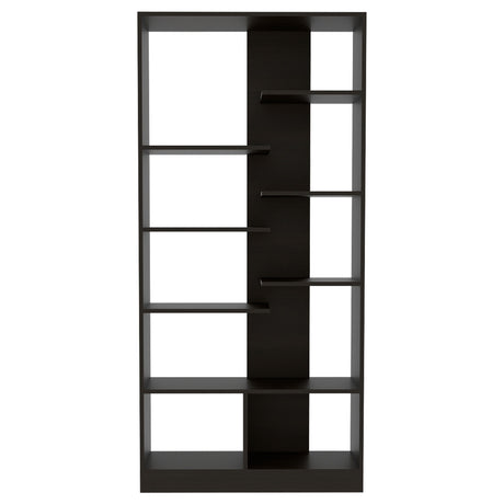 Biblioteca Yata Wengue 80x170cm con Siete Entrepaños - Bibliotecas y Estanterías | Bylmo