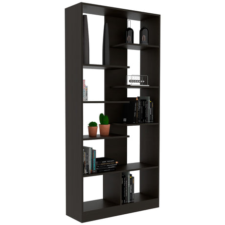 Biblioteca Yata Wengue 80x170cm con Siete Entrepaños - Bibliotecas y Estanterías | Bylmo
