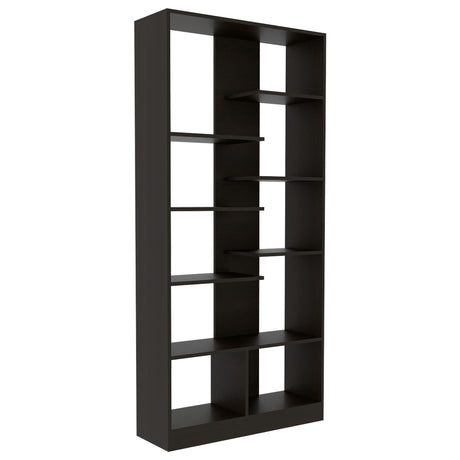 Biblioteca Yata Wengue 80x170cm con Siete Entrepaños - Bibliotecas y Estanterías | Bylmo