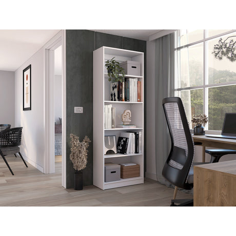 Estantería Home Blanca 62x180.6cm con Cuatro Entrepaños - BIBLIOTECAS Y ESTANTERIAS | Bylmo
