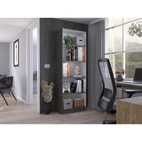 Estantería Home Plomo 62.8x180.6cm con Cuatro Entrepaños - Bibliotecas y Estanterías | Bylmo