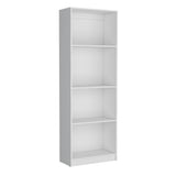 Estantería Home Blanco 62.8x180.6cm con Tres Entrepaños - BIBLIOTECAS Y ESTANTERIAS | Bylmo