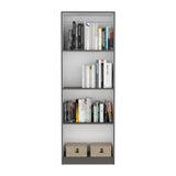 Estantería Home Plomo 62.8x180.6cm con Tres Entrepaños - Bibliotecas y Estanterías | Bylmo