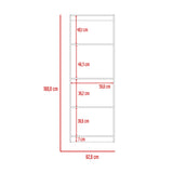 Estantería Lib Home Blanco 62.8x180.6cm con Tres Entrepaños - Bibliotecas y Estanterías | Bylmo