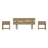 Combo Cabecero Provenza Macadamia 155x80cm con Dos Mesas de Noche - Cabeceros | Bylmo