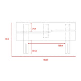 Combo Cabecero Provenza Macadamia 155x80cm con Dos Mesas de Noche - Cabeceros | Bylmo