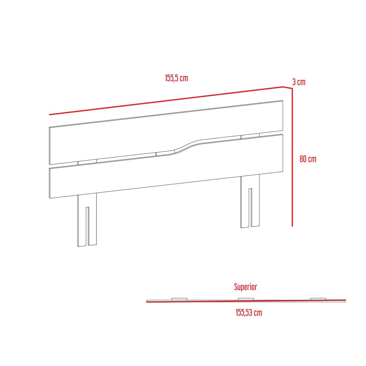 Combo Cabecero Provenza Macadamia 155x80cm con Dos Mesas de Noche - Cabeceros | Bylmo