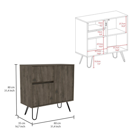 Aparador Zeta Bellota 80x80cm con Tres Cajones y Patas - Cajoneras y Comodas | Bylmo