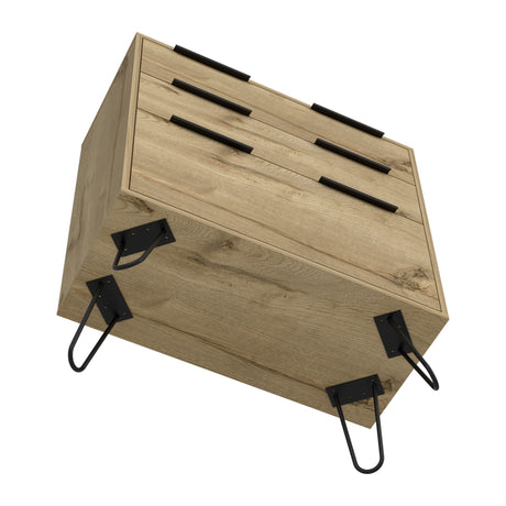 Cómoda Augusta Duna 76.5x90.3cm con Tres Cajones - Cajoneras y Comodas | Bylmo