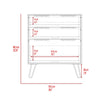 Cómoda Augusta Duna 76.5x90.3cm Con Tres Cajones