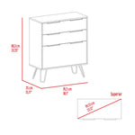 Cómoda Augusta Duna 76.5x90.3cm Con Tres Cajones